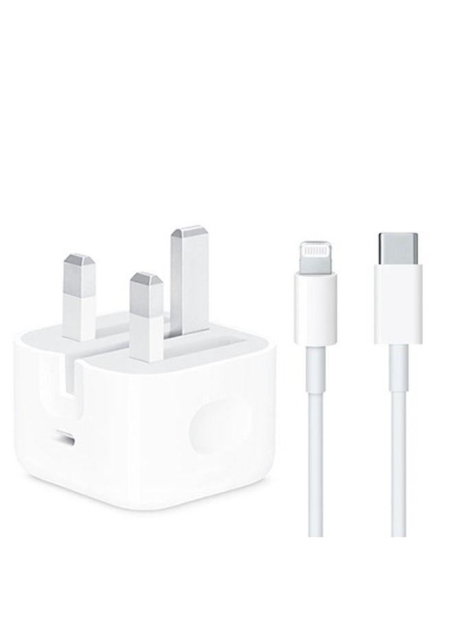 SHOPI - 20W Type C Fast Charger Adapter With PD Cable iPhone 13 PRO MAX - Image 1