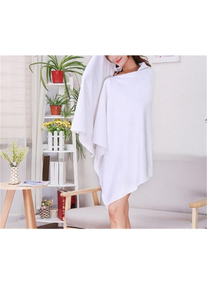 QBED 1 Piece Hotel Bath Towels 100% Egyptian Cotton  -White  - Image 2
