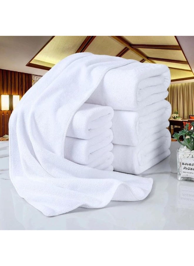 QBED 1 Piece Hotel Bath Towels 100% Egyptian Cotton  -White  - Image 1