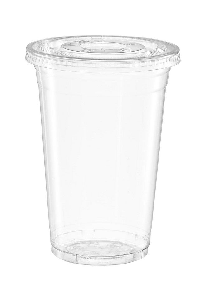GUSTO [20 oz. - 100 Count Clear PET Cups with Lids, Disposable Coffee Cups with Flat Lids - Ideal for Cold Beverages, Smoothies, and to-Go Drinks - Formerly Comfy Package - Image 2
