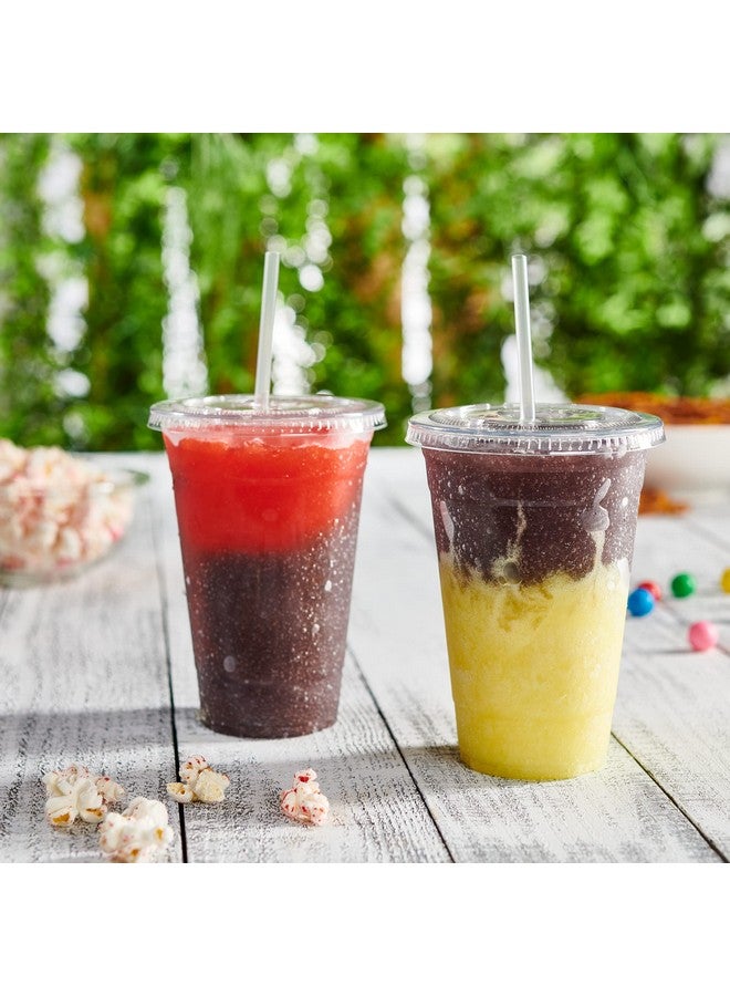 GUSTO [20 oz. - 100 Count Clear PET Cups with Lids, Disposable Coffee Cups with Flat Lids - Ideal for Cold Beverages, Smoothies, and to-Go Drinks - Formerly Comfy Package - Image 3