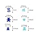 OJLDKTH Baby Shower Confetti Gender Reveal Blue Confetti Sprinkles for Baby Shower Pinata Party DecorationIts A Boy Bear Horse Heart 15OZ - Image 2