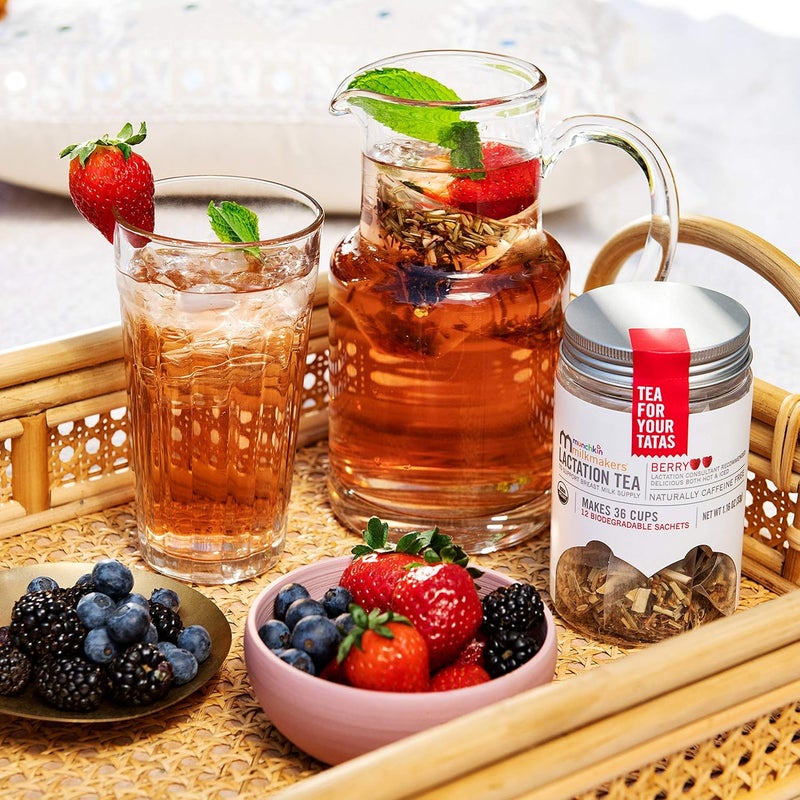 Munchkin شاي لاكتاسيون ميلكمكرز بنكهة التوت - Image 3