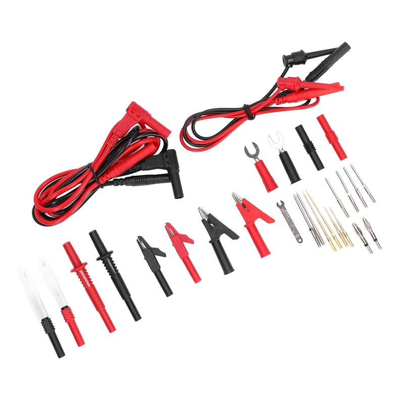 JT8040 Automotive Multimeter Test Leads Kit with Wire Piercing Probe 4mm Banana Plug Extension Cable - Image 4