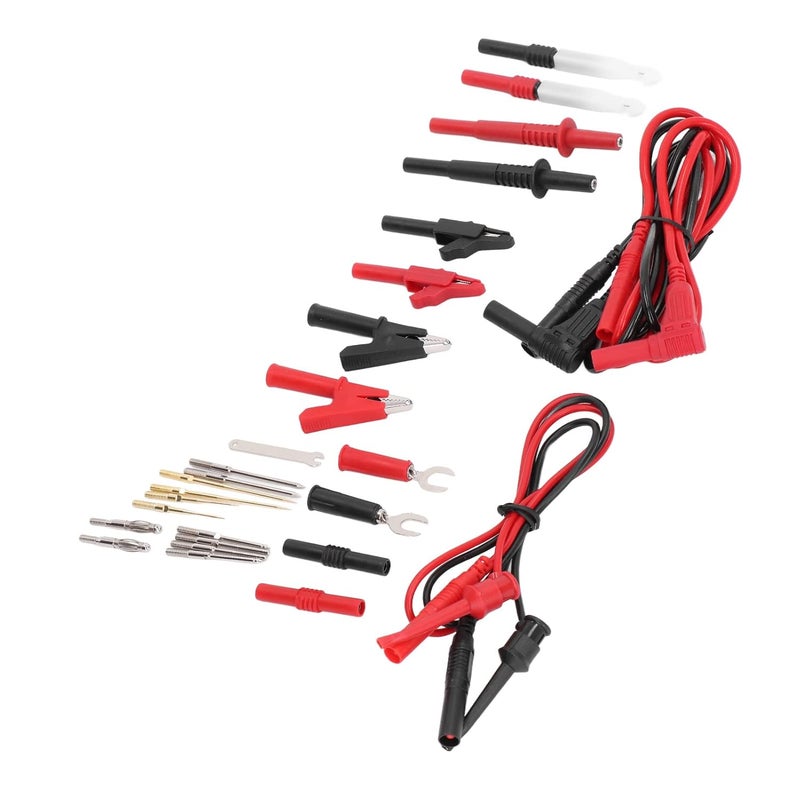 JT8040 Automotive Multimeter Test Leads Kit with Wire Piercing Probe 4mm Banana Plug Extension Cable - Image 5