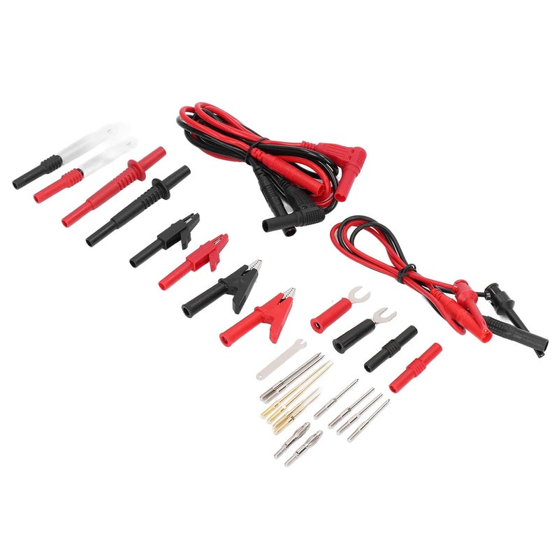 JT8040 Automotive Multimeter Test Leads Kit with Wire Piercing Probe 4mm Banana Plug Extension Cable - Image 3