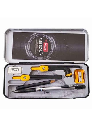 Flair Carbonix Methamatical Drawing Instruments,Geometry Box - 10pc Set, Black - pzsku/Z32B7B77C31485B7B5B3FZ/45/_/1658565267/8033bfbb-2f84-45d8-86c9-264c8be4598e