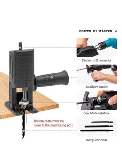 Helmik Helmik Reciprocating Saw Adapter Electric Drill Modified Household Saw Power Drill to Jig Saw Portable Woodworking Cutting Tool Corded Electric  - Image 3