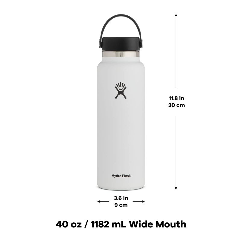 Hydro Flask Wide Mouth Bottle with Flex Cap 40 oz - Image 1