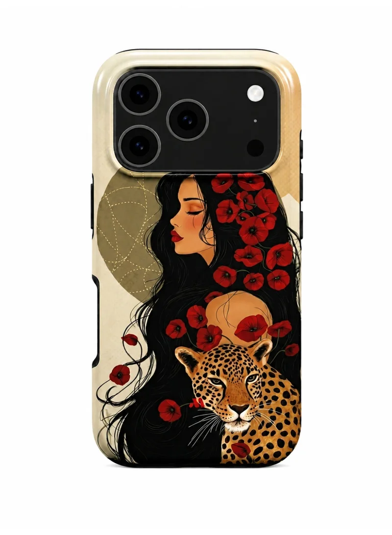 Mobcos Mobcos iPhone 17 Pro Woman Premium Case Compatible with Hybrid Dual-Layer Hard Shell + Silicone Protection - Scratch-Resistant Shockproof Mobile Cover