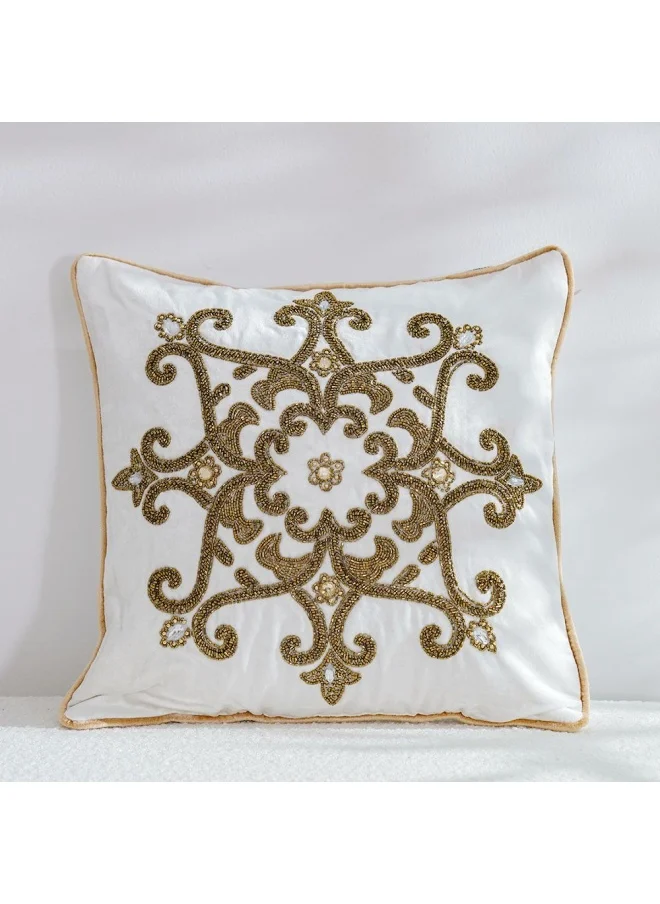 DANUBE HOME Pearl Antique Cushion Cover Ivory 45x45 CM