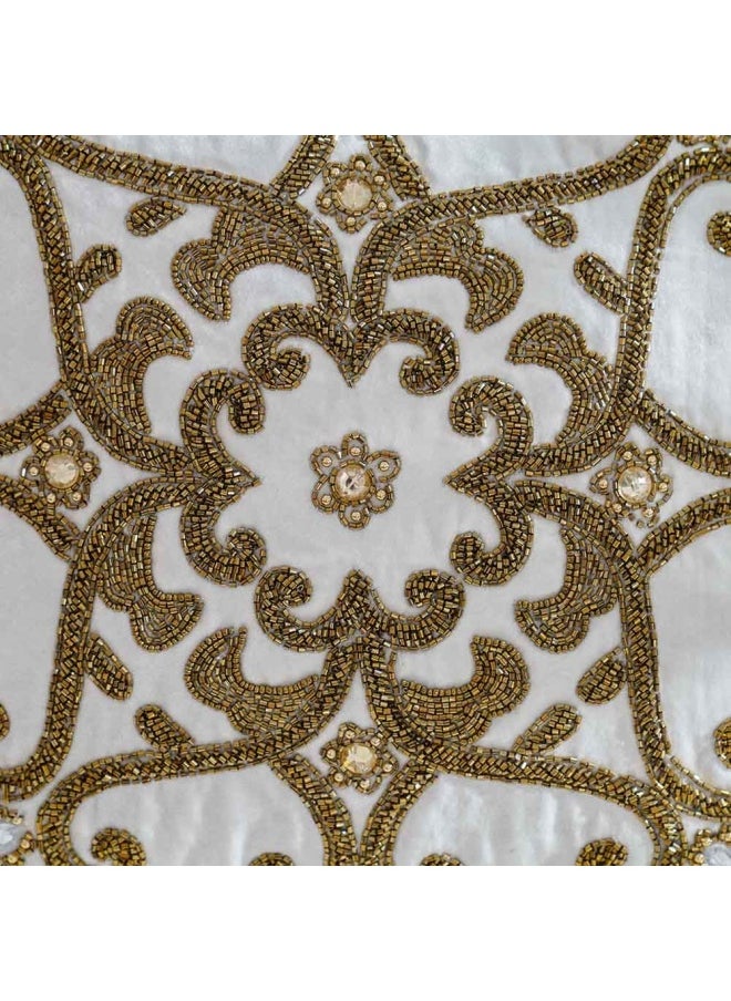 DANUBE HOME Pearl Antique Cushion Cover Ivory 45x45 CM  - Image 2
