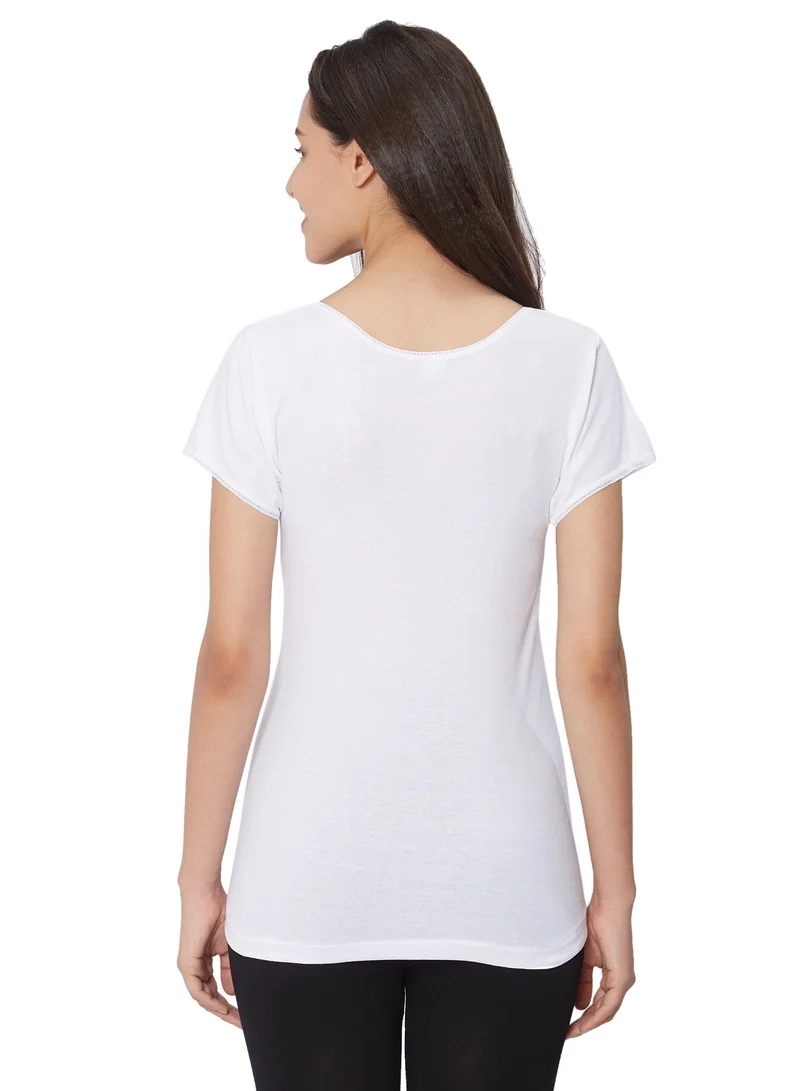 BYC WOMEN'S COTTON UNDERSHIRT (PACK OF 3) - WHITE
