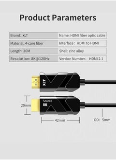 XLT 8K HDMI Cable 2.1 HDMI Cable 48Gbps Ultra High Speed Cable for UHD TV Blu-ray Projector PS5 PS4 Xbox Roku MacBook Pro  - Image 2