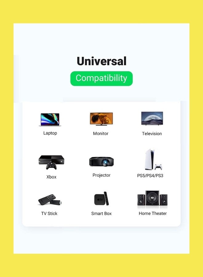 XLT 8K HDMI Cable 2.1 HDMI Cable 48Gbps Ultra High Speed Cable for UHD TV Blu-ray Projector PS5 PS4 Xbox Roku MacBook Pro - Image 3