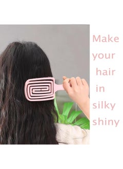 BONITO 2 PCS Curved Vent Hair Brush, Anti Static Detangling nylon Massage Brushes, Blow Dryer Brush Hairdressing Styling Tools  - Image 5
