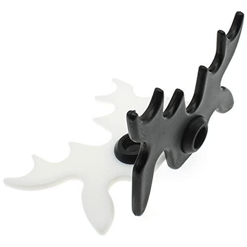 OZXNO 2 Pcs Slip-On Moosehead Bridge Head Antlers Pool Cue Accessory(Black+White) - Image 3