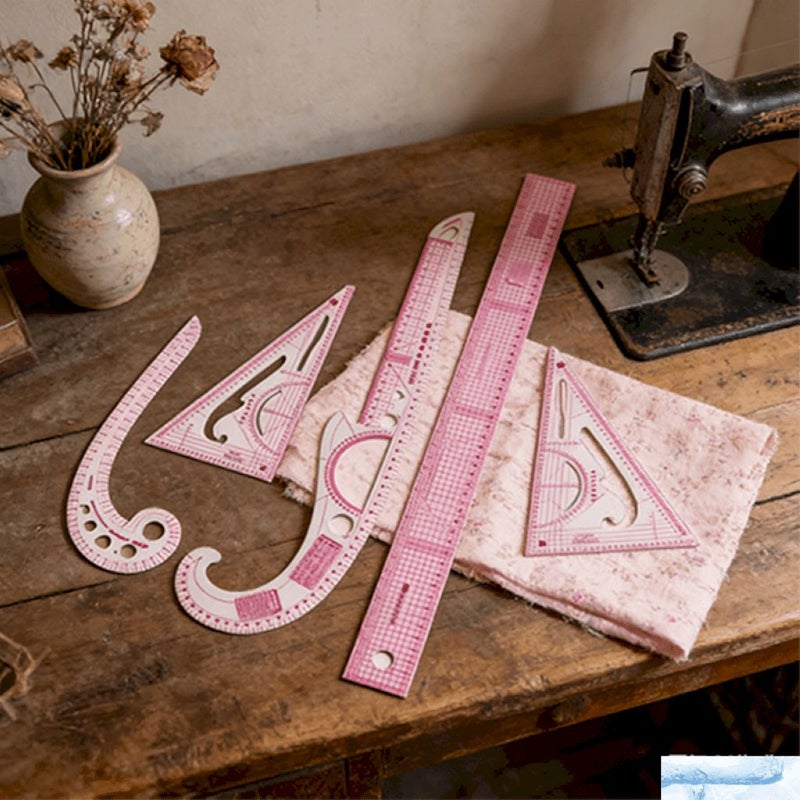 French Curve Metric Ruler Set For Sewing Dressmaking Tailor Drawing Template Craft Tool Multifunction - Image 3