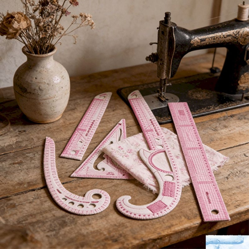 French Curve Metric Ruler Set For Sewing Dressmaking Tailor Drawing Template Craft Tool Multifunction - Image 4