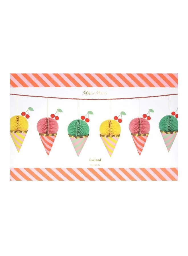 Meri Meri Ice Cream Honeycomb Garland