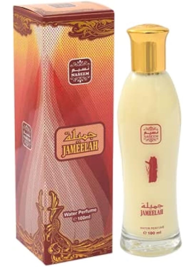 Naseem Jameelah Aqua Perfume 100ml - Luxurious Alcohol-Free Fragrance for Women & Men | Long-Lasting, Hypoallergenic Scent with Rose, Jasmine, Musk & Sandalwood Notes - Image 1