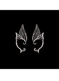 نيبمينينت New Hot- Elf Wings Ear Clip Female Niche Light Luxury High-grade Earless Bone Earrings Hanging 