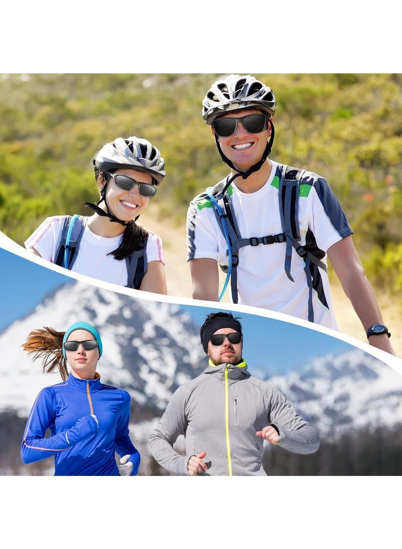 SOLARAE 2 PCS 2 Style Polarized Sports Sunglasses, Sunglasses Cycling Running Fishing Goggles Unbreakable Frame, for Men, Sun Glasses Mixed Style UV Protection Fan Sports Sunglasses - Image 5