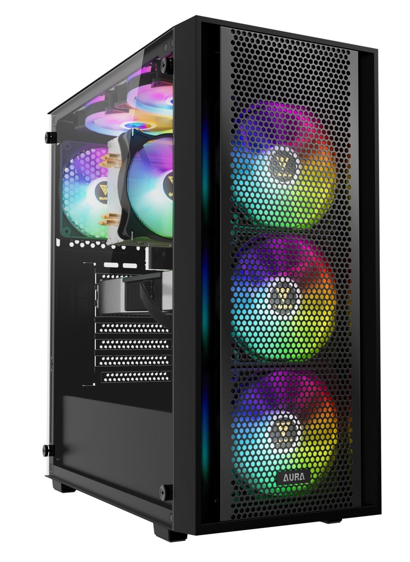 GAMDIAS AURA GC2 ELITE Perforated RGB Mid-tower Case  - Image 1