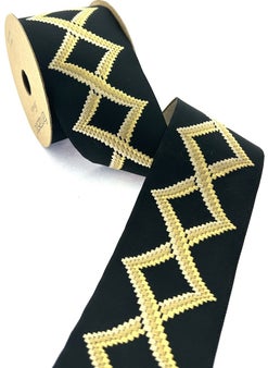 Fantastic Multi-Colored Woven Wide Curtain Border / Accessory (7 Cm. Width - 3.5 Mt. Length)  - Image 1