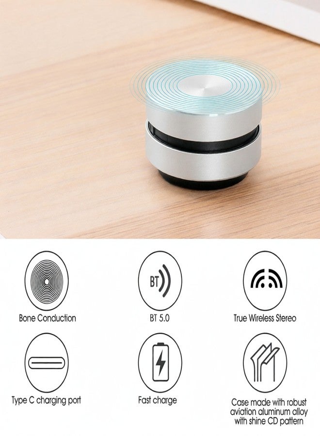 1 Pack Wirelessly BT Speaker Bone Conduction Speakers Mini Portable Loud Stereo Sound Built-in Mic Sound Box - Image 3