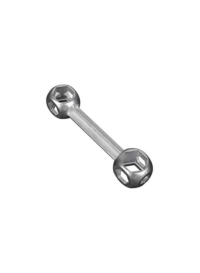 10 in 1 Bicycle Mini Pocket Spanner Gadget Multipurpose Bike Cycle Multi Repair Tool Keychain Scooter Garage Hexagon Bone Shaped Wrench