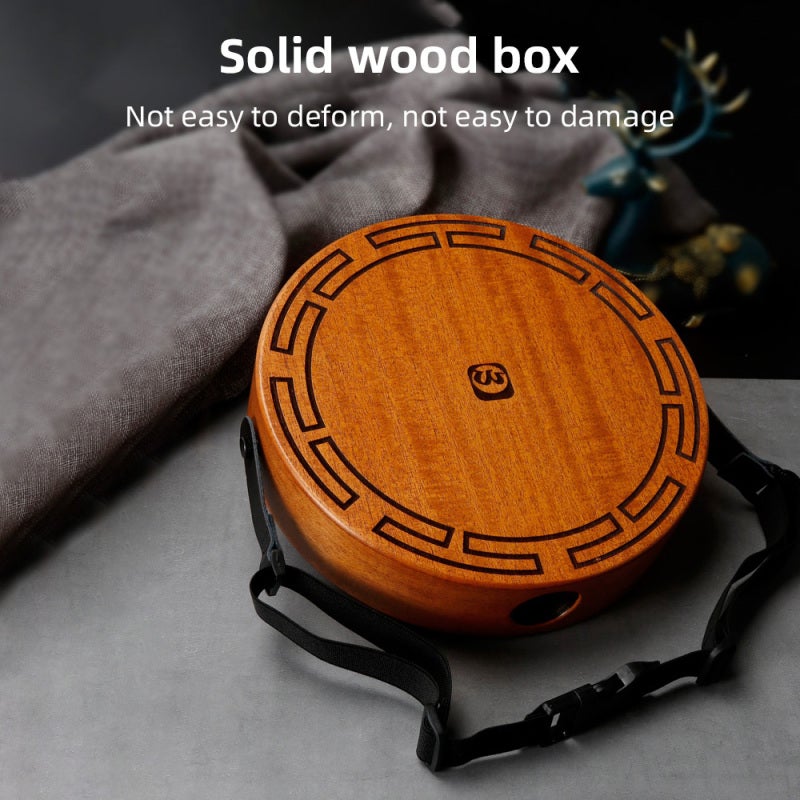 Walter.t Cajon Drum Portable Solid Peach Core Wood Hand Drum - Resonant Strings Octagonal Design for Music Class Party Performance - Image 4
