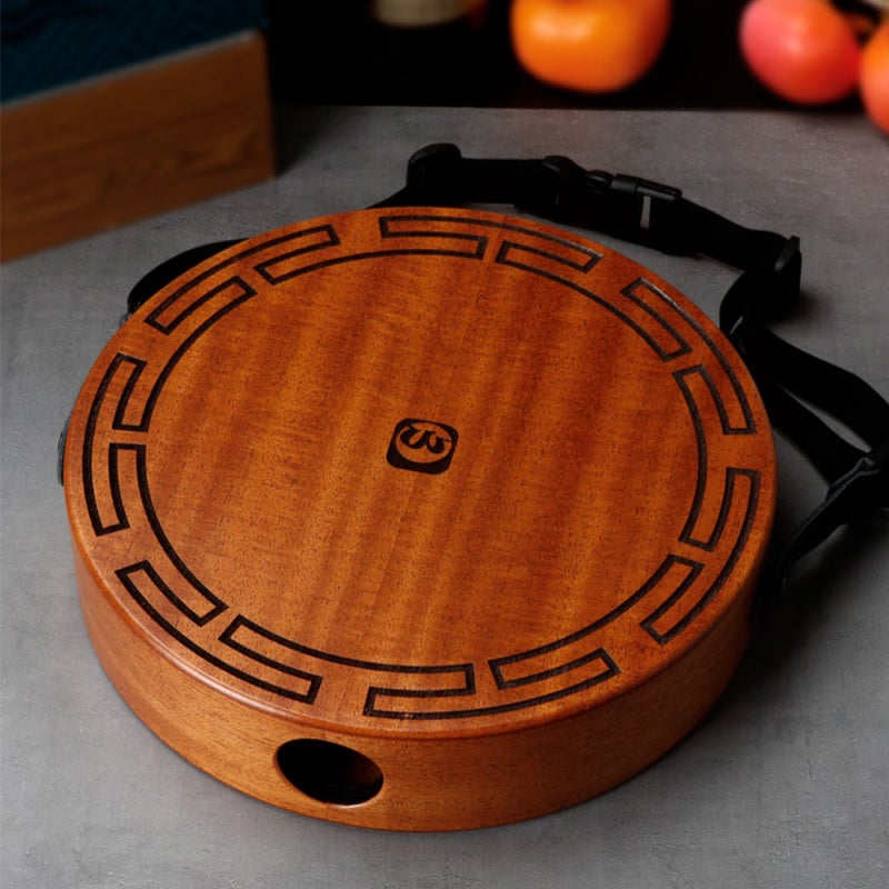 Walter.t Cajon Drum Portable Solid Peach Core Wood Hand Drum - Resonant Strings Octagonal Design for Music Class Party Performance - Image 5