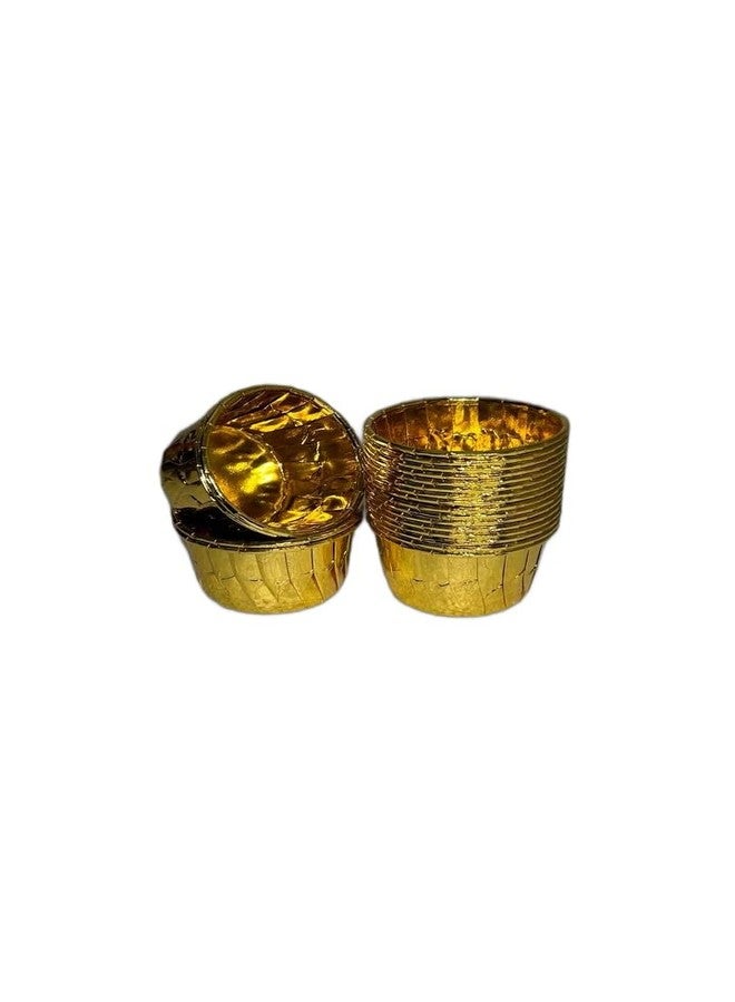 Bakerelation Paper Baking Cupcake Liner Moulds Golden -20 Pcs Size is 50x40 - Image 2
