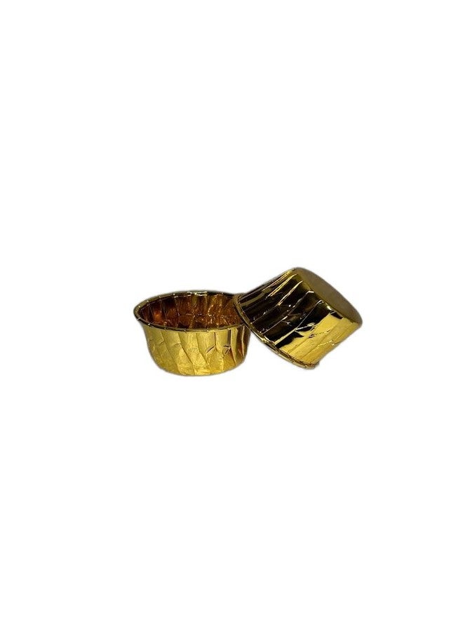 Bakerelation Paper Baking Cupcake Liner Moulds Golden -20 Pcs Size is 50x40 - Image 1
