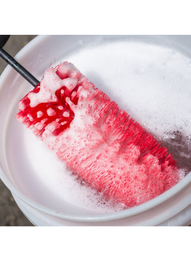 Chemical Guys Red Rocket Car Cleaning Detailing Brush Red and Black 5.72 x 13.97 x 1.02 cm 7000420 - Image 4