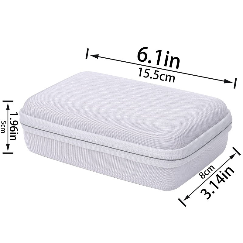 co2CREA Hard Travel Case Replacement for Canon SELPHY QX20 / QX10 Portable Square Photo Printer (White Case) - Image 5