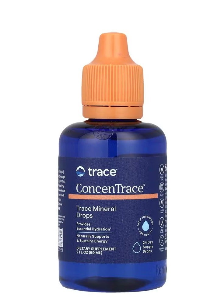 Trace Minerals قطرات المعادن النادرة ConcenTrace® 2 أونصة سائلة (59 مل)