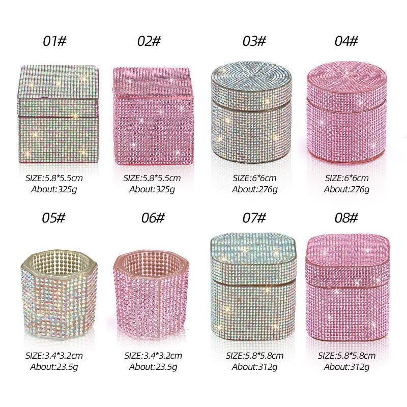 Nail Crystal Pen Wash Cup Gold - Image 4