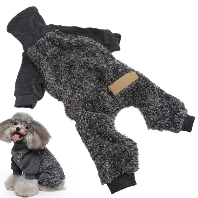 Soft Warm High Neck Dog Knitwear Sweater Elastic Fit Winter Pet Coat Size S - Image 4