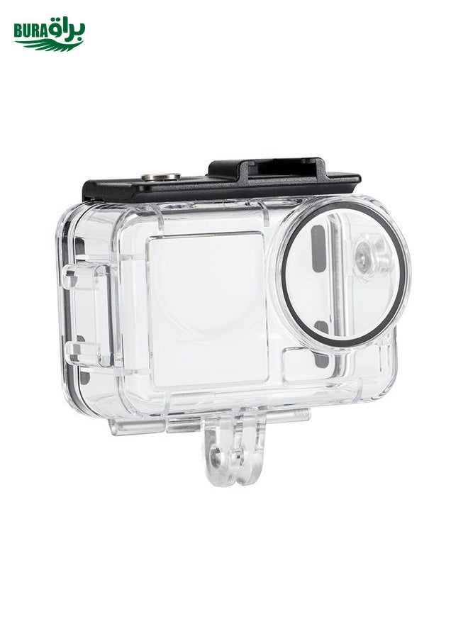 BURAQ - For DJI Osmo Action 5 Pro / 3 / 4 60m Underwater Waterproof Housing Diving Case (Transparent) - Image 1