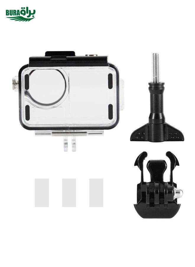 BURAQ - For DJI Osmo Action 5 Pro / 3 / 4 60m Underwater Waterproof Housing Diving Case (Transparent) - Image 1