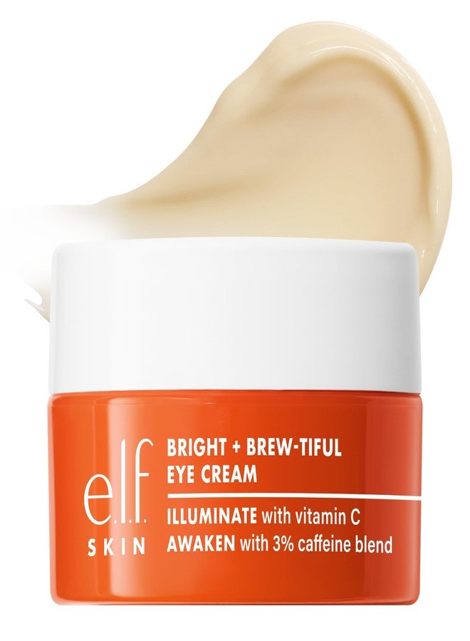 إلف كريم العين elf SKIN Bright + Brew-tiful، يساعد على تفتيح مظهر الهالات السوداء تحت العينين وتقليل الانتفاخ، نباتي وخالٍ من القسوة على الحيوانات - Image 1