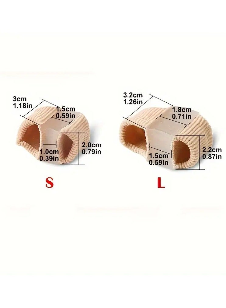 جلوسكي 2 قطعة أدوات العناية بالقدم فاصل اصبع القدم - ليس من السهل ارتداء الأحذية والمشي بعد ارتداء، يوصى باستخدامها عند النوم رقم - Image 3