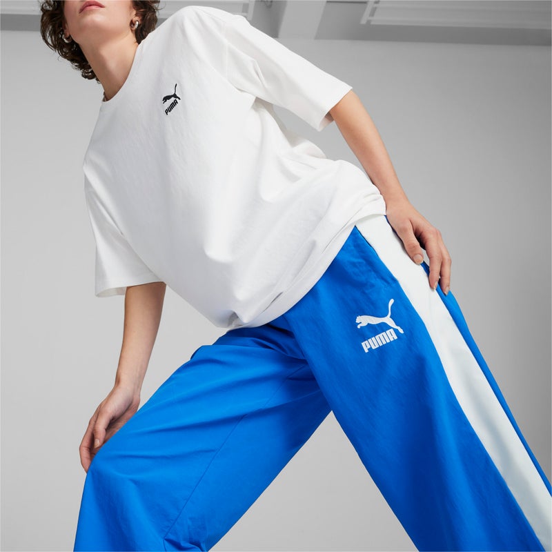 PUMA T7 Oversized Mens Blue Track Pants - Image 4