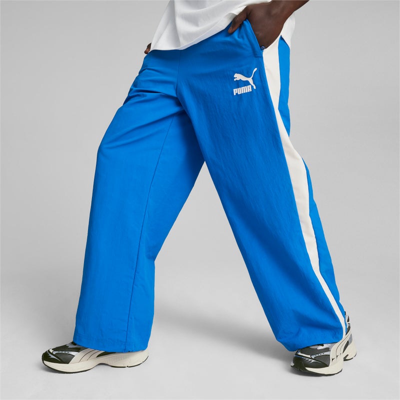 PUMA T7 Oversized Mens Blue Track Pants - Image 2