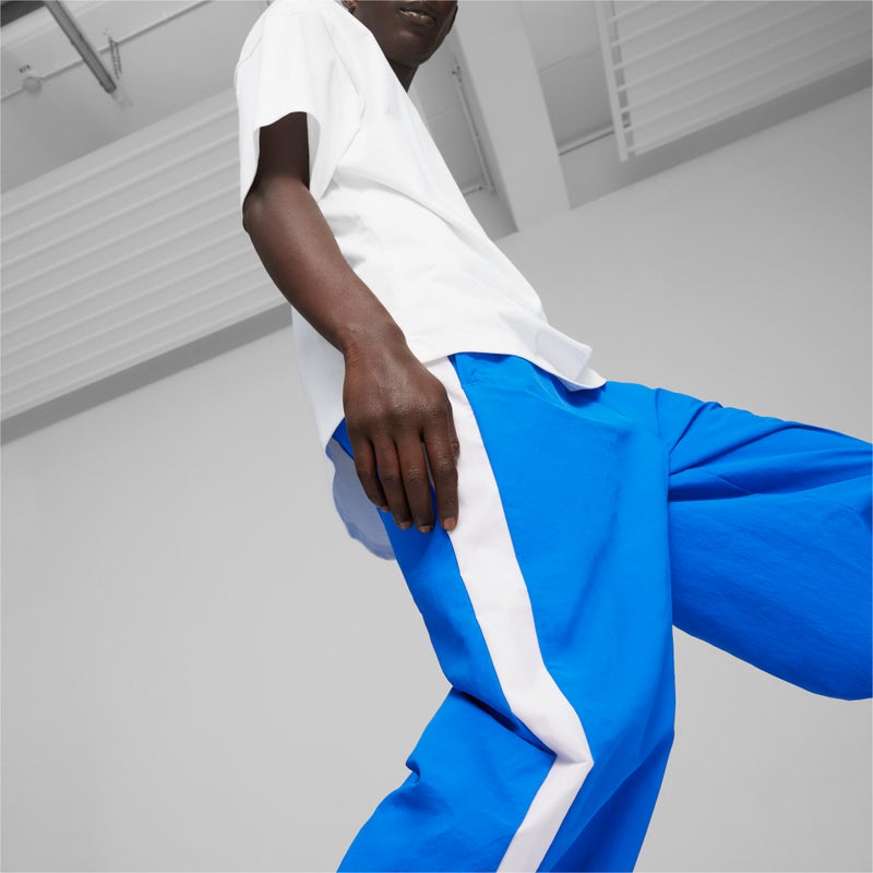 PUMA T7 Oversized Mens Blue Track Pants - Image 3
