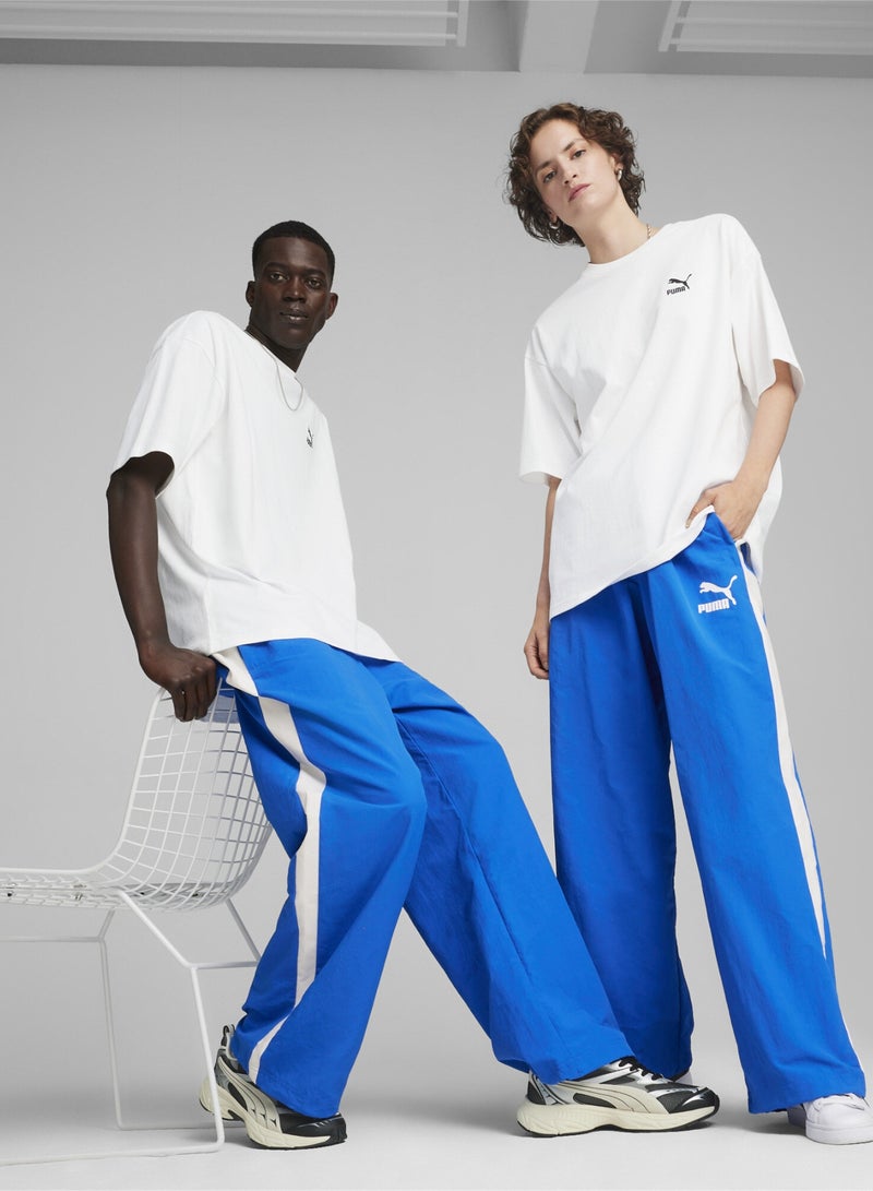 PUMA T7 Oversized Mens Blue Track Pants - Image 1