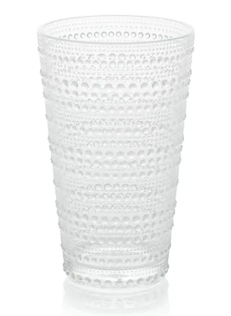 TarHong 16oz Beaded Jumbo Clear Tumbler – Durable BPA-Free Acrylic Drinking Glass, Elegant Textured Cup for Water, Juice & Cold Drinks, Shatter Resistant Reusable Drinkware for Home, Outdoor, Picnic & Party Use - Image 2