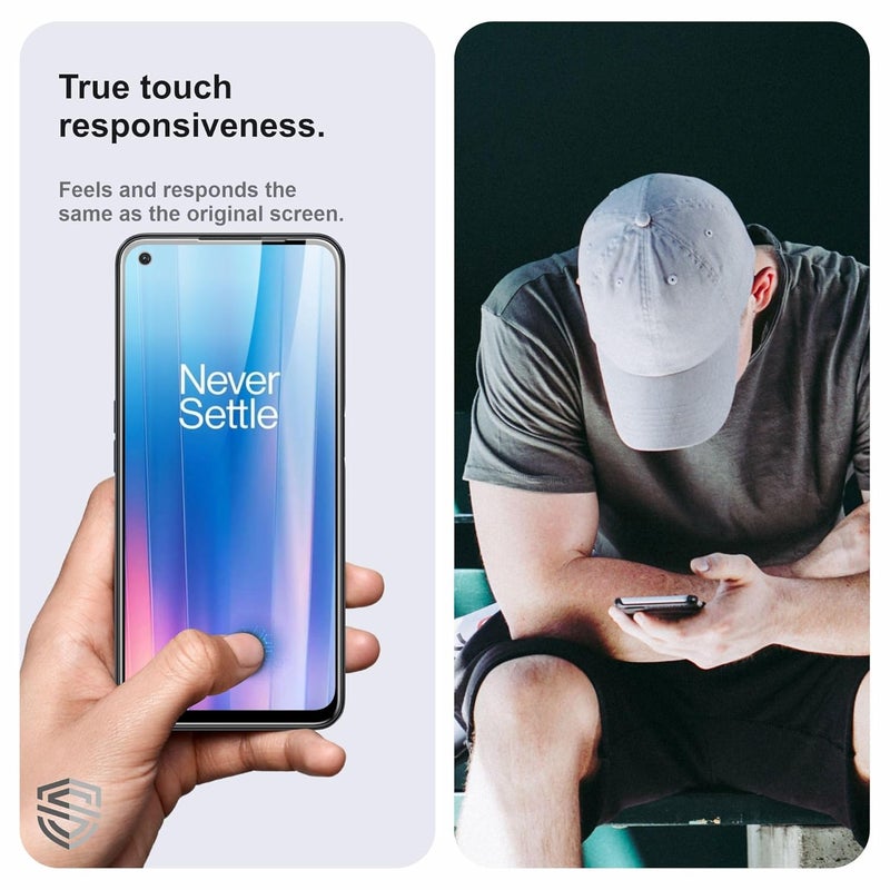 Skyddshield Military-Grade Gorilla Tempered Glass For OnePlus CE 2 (6.43 Inch) With Installation Kit | Edge to Edge Coverage | Black - Image 4